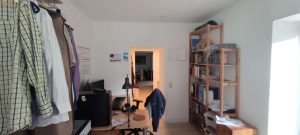 Schlafzimmer - Blick in den Wohnbereich