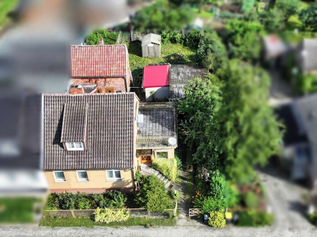 Blick auf das Grundstück