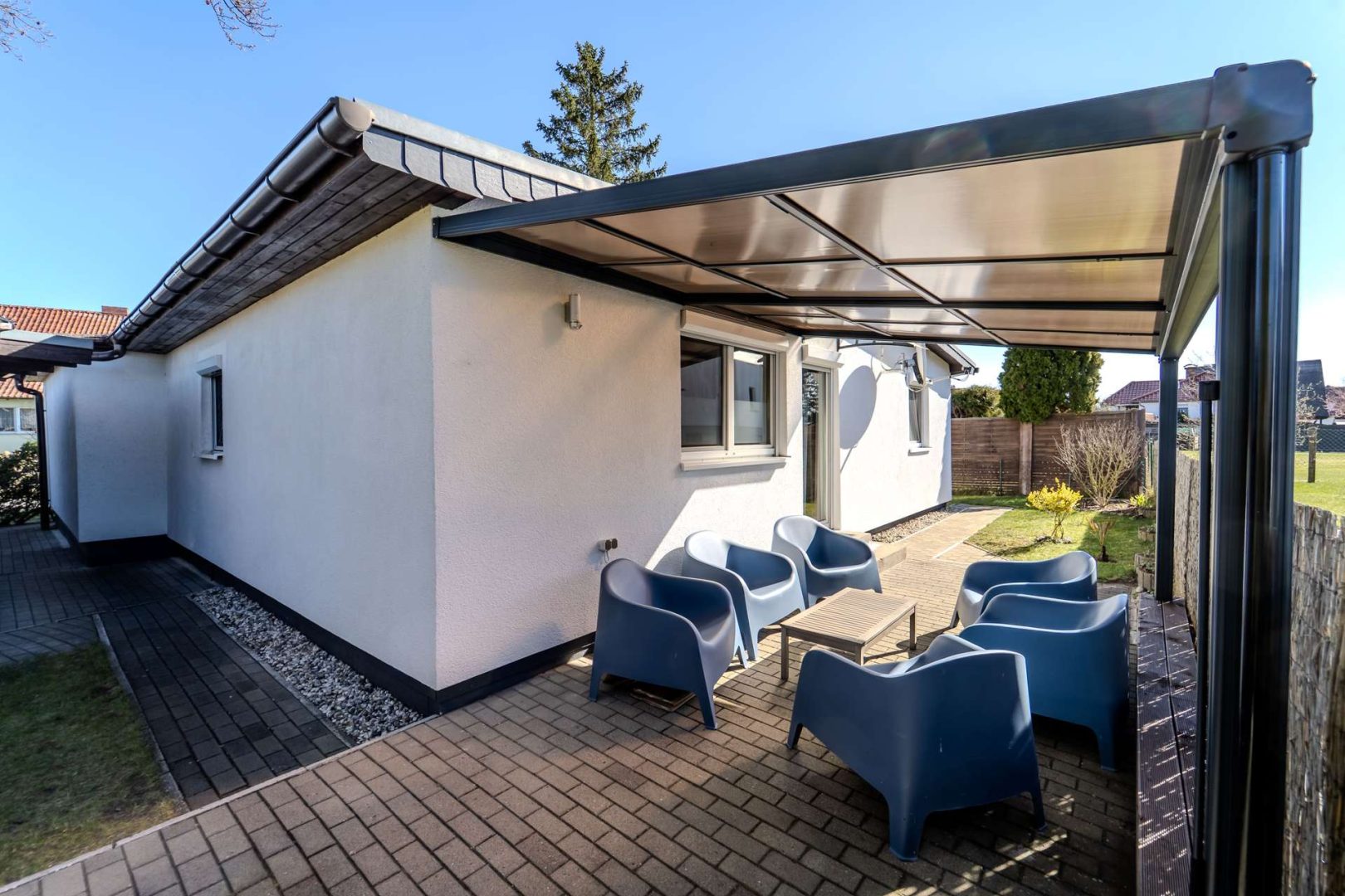 Südlich ausgerichtete Terrasse