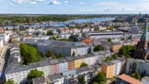Luftbild Stadthafen & Stadtmitte