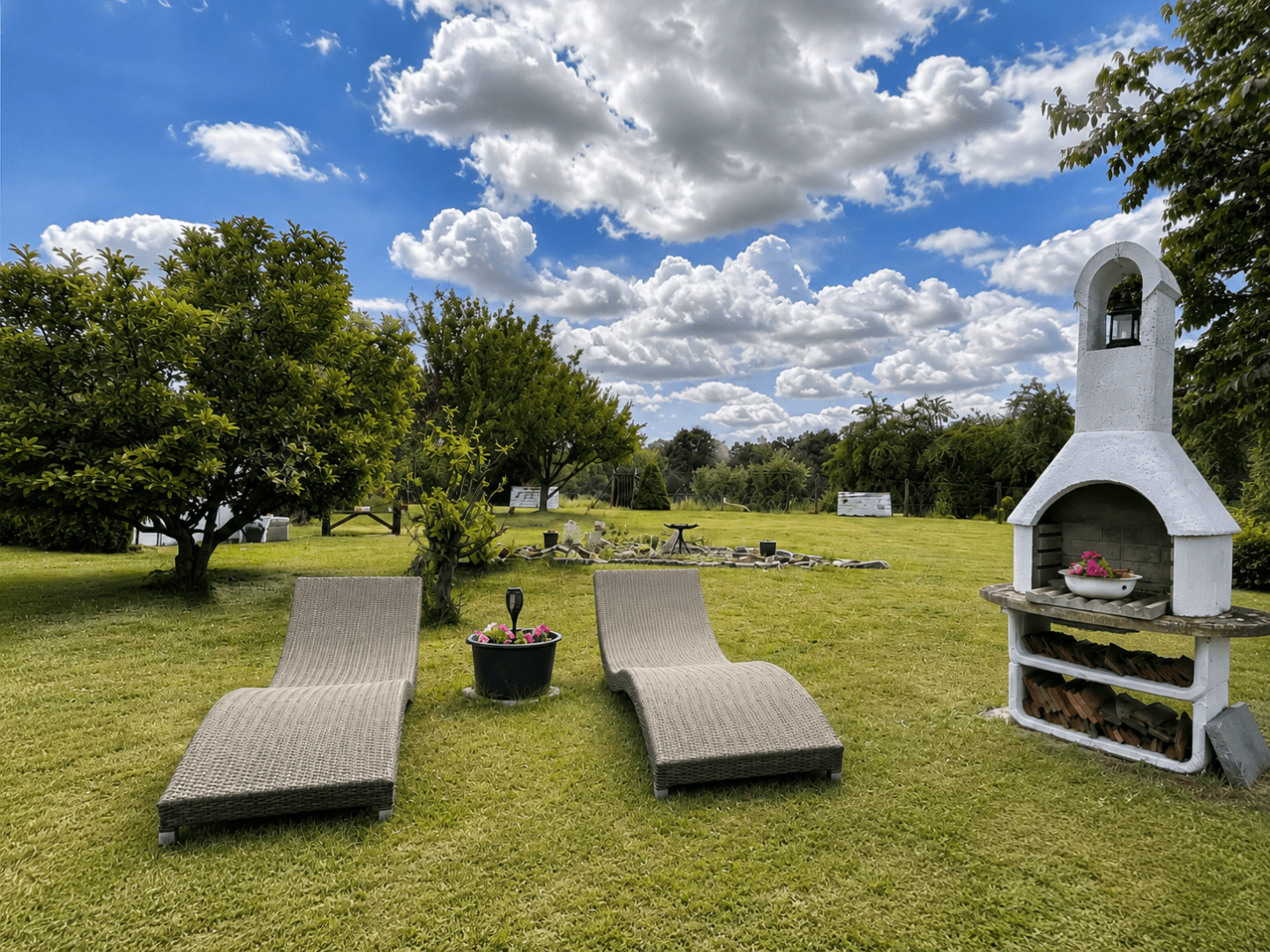 Chillout Bereich im Garten