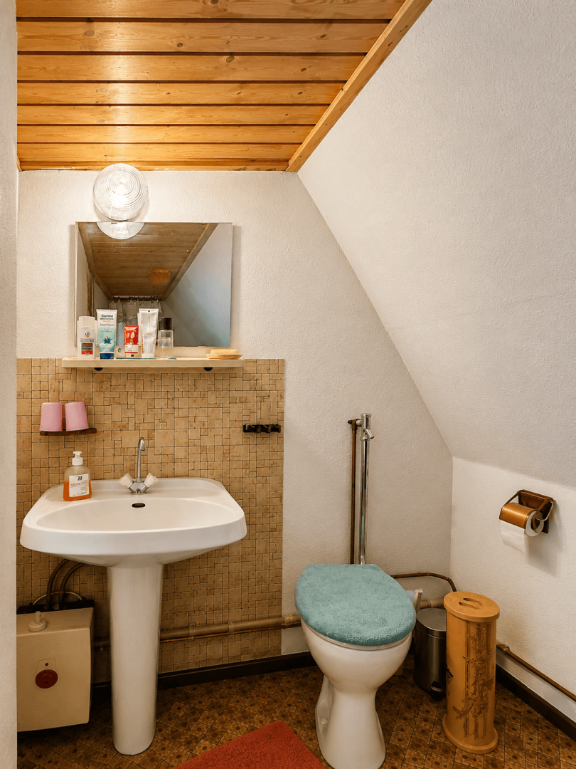 WC im Dachgeschoss