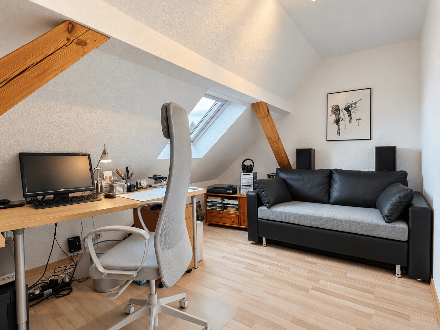 Arbeitszimmer im Dachgeschoss